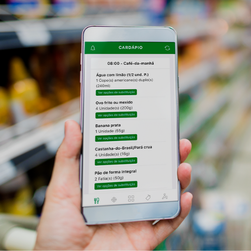 Protocolo Alimentar Personalizado no aplicativo e e-mail